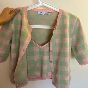 Zara cropped sleeveless set